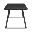  Coaster Furniture Smith 115231 Rectangular 71-inch Ceramic Top Dining Table - Black IMAGE 3