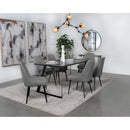  Coaster Furniture Smith 115231 Rectangular 71-inch Ceramic Top Dining Table - Black IMAGE 5