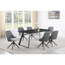  Coaster Furniture Smith 115231 Rectangular 71-inch Ceramic Top Dining Table - Black IMAGE 6