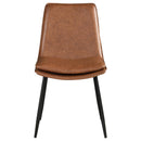  Coaster Furniture Ortega 115472 Upholstered Dining Side Chair - Coffee IMAGE 2