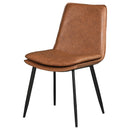  Coaster Furniture Ortega 115472 Upholstered Dining Side Chair - Coffee IMAGE 3