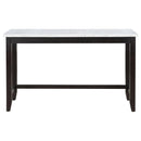 Coaster Furniture Toby 115528 60-inch Marble Counter Dining Table - Rustic Espresso IMAGE 2