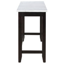  Coaster Furniture Toby 115528 60-inch Marble Counter Dining Table - Rustic Espresso IMAGE 3