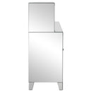 Coaster Furniture Yvaine 115585 2-door Mirrored Acrylic Home Bar Wine Cabinet - Silver IMAGE 10