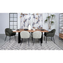  Coaster Furniture Emma 115593 Fabric Upholstered Dining Arm Chair - Charcoal IMAGE 9