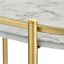  Coaster Furniture Desiree 181377 2-tier Faux Marble Shelf Metal Bar Cart - Gold IMAGE 10