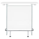  Coaster Furniture Acosta 182632 Freestanding Home Bar Wine Cabinet - White High Gloss IMAGE 2