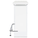  Coaster Furniture Acosta 182632 Freestanding Home Bar Wine Cabinet - White High Gloss IMAGE 4