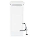  Coaster Furniture Acosta 182632 Freestanding Home Bar Wine Cabinet - White High Gloss IMAGE 8