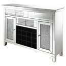  Coaster Furniture Melinda 183627 2-door LED Mirrored Wine Storage Bar Cabinet - Silver IMAGE 5