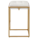 Coaster Furniture Nadia 183645 Upholstered Backless Counter Stool - Beige IMAGE 4
