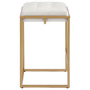  Coaster Furniture Nadia 183645 Upholstered Backless Counter Stool - Beige IMAGE 7