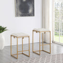  Coaster Furniture Nadia 183645 Upholstered Backless Counter Stool - Beige IMAGE 9