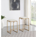  Coaster Furniture Nadia 183646 Upholstered Backless Bar Stool - Beige IMAGE 6