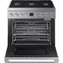  Dacor 36-inch Freestanding Dual-Fuel Range with Perma-Flame™ DOP36T86DLS/DA IMAGE 2