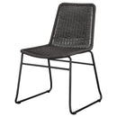  Coaster Furniture Dacy 192032 Faux Rattan Metal Dining Side Chair - Brown IMAGE 3