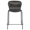  Coaster Furniture Mckinley 192039 Faux Rattan Metal Counter Chair - Brown IMAGE 2