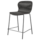  Coaster Furniture Mckinley 192039 Faux Rattan Metal Counter Chair - Brown IMAGE 3