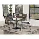  Coaster Furniture Jerome 192062 Woven Rope Stackable Side Chair - Charcoal IMAGE 9