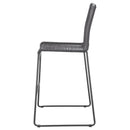  Coaster Furniture Jerome 192064 Woven Rope Metal Bar Chair - Charcoal IMAGE 4