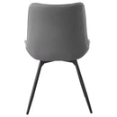  Coaster Furniture Diggs 193312 Upholstered Swivel Dining Side Chair - Grey IMAGE 6