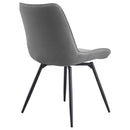  Coaster Furniture Diggs 193312 Upholstered Swivel Dining Side Chair - Grey IMAGE 7