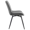  Coaster Furniture Diggs 193312 Upholstered Swivel Dining Side Chair - Grey IMAGE 8