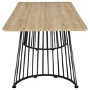  Coaster Furniture Altus 193531 80-inch Composite Wood Dining Table - Natural Oak IMAGE 4