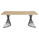  Coaster Furniture Altus 193531 80-inch Composite Wood Dining Table - Natural Oak IMAGE 6