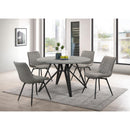  Coaster Furniture Neil 193801 Round 50-inch SmartTop Dining Table - Gunmetal IMAGE 5