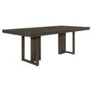  Coaster Furniture Kelly 107961 Rectangular 87-inch Wood Dining Table - Dark Grey IMAGE 1