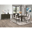  Coaster Furniture Kelly 107961 Rectangular 87-inch Wood Dining Table - Dark Grey IMAGE 2