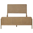  Coaster Furniture Arini 224300Q Rattan Queen Panel Bed - Sand Wash and Natural Cane IMAGE 3