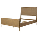  Coaster Furniture Arini 224300Q Rattan Queen Panel Bed - Sand Wash and Natural Cane IMAGE 4