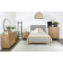  Coaster Furniture Arini 224301KE Upholstered Eastern King Panel Bed - Sand Wash and Grey IMAGE 2