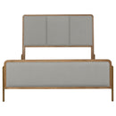  Coaster Furniture Arini 224301KE Upholstered Eastern King Panel Bed - Sand Wash and Grey IMAGE 4