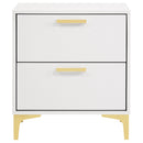  Coaster Furniture Kendall 224402 2-Drawer Nightstand - White IMAGE 2