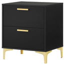  Coaster Furniture Kendall 224452 2-Drawer Nightstand - Black IMAGE 3