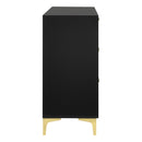  Coaster Furniture Kendall 224453 6-Drawer Dresser - Black IMAGE 5