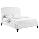  Coaster Furniture Mosby 306020Q Upholstered Queen Wingback Bed - Snow IMAGE 2