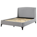  Coaster Furniture Mosby 306021KE Upholstered Eastern King Wingback Bed - Grey IMAGE 4