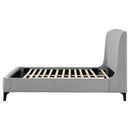  Coaster Furniture Mosby 306021KE Upholstered Eastern King Wingback Bed - Grey IMAGE 5
