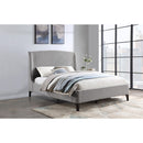 Coaster Furniture Mosby 306021Q Upholstered Queen Wingback Bed - Grey IMAGE 10