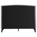  Coaster Furniture Mosby 306021Q Upholstered Queen Wingback Bed - Grey IMAGE 7