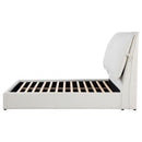  Coaster Furniture Gwendoline 306040Q Upholstered Queen Panel Bed - White IMAGE 5