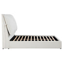  Coaster Furniture Gwendoline 306040Q Upholstered Queen Panel Bed - White IMAGE 9