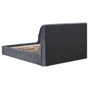  Coaster Furniture Laurel 306041KE Upholstered Eastern King Panel Bed - Dark Grey IMAGE 4
