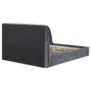  Coaster Furniture Laurel 306041Q Upholstered Queen Panel Bed - Dark Grey IMAGE 5