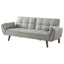  Coaster Furniture Caufield 360096 Upholstered Tufted Convertible Sofa Bed - Grey IMAGE 6