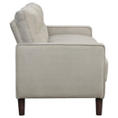  Coaster Furniture Bowen 506785 Upholstered Track Arm Tufted Sofa - Beige IMAGE 7